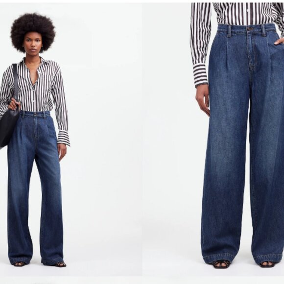 Madewell The Harlow Wide-Leg Jean: Airy Denim Edition - Picture 1 of 5